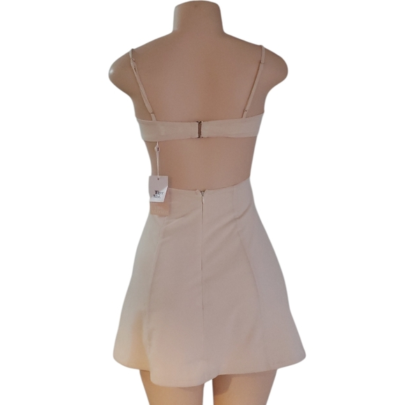 Tiger Mist Cream Mini Dress - Picture 4 of 10